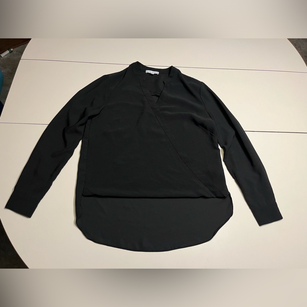 Maison d’ Amelie XS black blouse long sleeve made in Paris